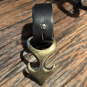 Men’s Genuine Black Leather Belt